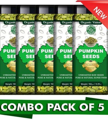 OrganicVison Pack of 5 Raw Pumpkin Seeds - Protein and ...