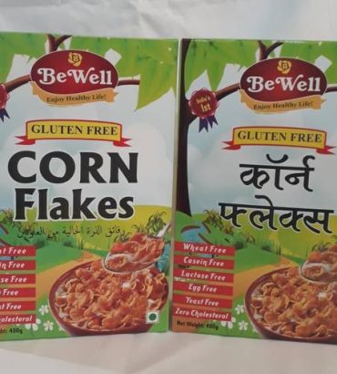 BeWell by Bewell Gluten Free Corn Flakes Box
