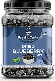 FreshoCartz Organic Dried Blueberry Plum 250g | Whole & Naturally Sweet | High in Antioxidants & Fiber | Healthy Snack | Blueberry Dried Superfood | Premium Dry Fruit