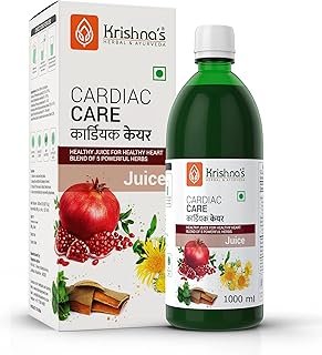 KRISHNA's HERBAL & AYURVEDA Cardiac Care Juice - 1000 Ml | Ayurvedic Heart Care Expert | Healthy Heart Cardiac Wellness | Enriched With Arjuna Chaal, Kutki, Amla, Anardana & Pushkar Mool