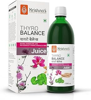 KRISHNA'S HERBAL & AYURVEDA Thyro Balance Juice - 1000 Ml| Blend Of Natural Ayurvedic Formulation With Kanchnar Gugglu - Sugar Free| Rich In Vitamins, Minerals And Fiber