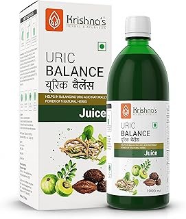 KRISHNA'S HERBAL & AYURVEDA Uric Balance Juice 1000 Ml | Balancing Uric Acid Naturally | Power Of Kutki, Adusa, Arand Mool & 6 More Herbs