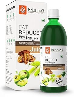 KRISHNA'S HERBAL & AYURVEDA Fat Reducer Juice - 1000 ml | (Pack of 1) | 12 Powerful herbs for Weight Management | Amla, Harad, Daru Haridra, Sunn Hemp | Aids Metabolism and Digestion