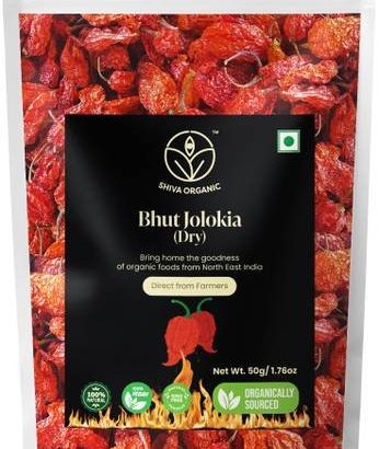 Shiva Organic Bhut Jolokiya ( King Naga Chilli Dry)