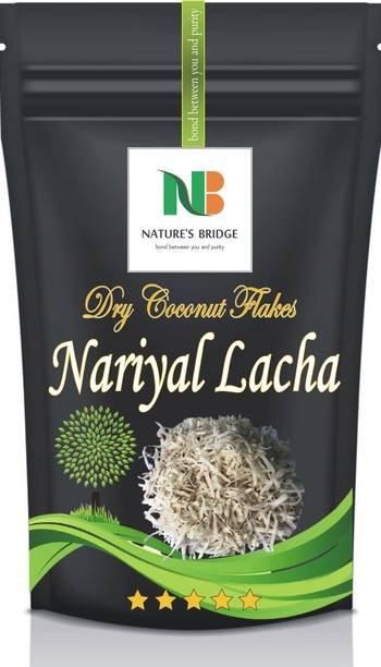 Nature's Bridge Dry Coconut Flakes | Nariyal Lacha