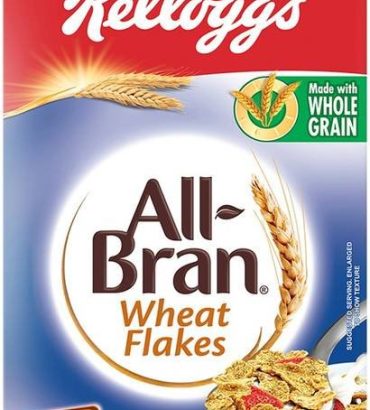 Kellogg's All Bran Wheat Flakes, High in Protein & Fibr...