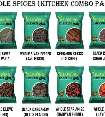 GLOWING FARMER Premium Quality Whole Spices Combo Pack